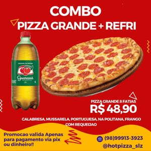 imagem do produto 1 PIZZA G DE 8 FATIAS + REFRI 1 LITRO