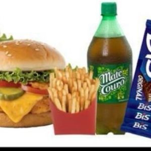 imagem do produto 2 x frango +mate couro +bis 