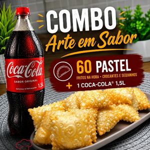 imagem do produto ✨ Combo Arte em Sabor (60 unidades de Pastel + Coca Cola)