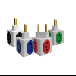imagem do produto ADAPTADOR DE TOMADA CUBO 10A/20A TOMADA COLORIDA 