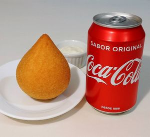imagem do produto Coxinha 150g + Coca Lata 350ml