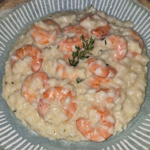 imagem do produto Risoto de Parmesão com Camarão Alho e Óleo 