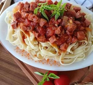 imagem do produto Macarrão com molho de calabresa