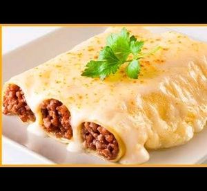 imagem do produto Panqueca de carne moída com molho 4 queijo