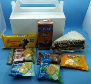 imagem do produto Kit guloseimas com bolo Prestígio