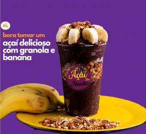 imagem do produto Açaí 300ml com granola, banana e leite condensado
