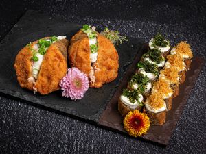 imagem do produto 10 hot holl + 2 temakis de salmão grelhado empanado