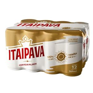 imagem do produto Pack Cerveja Pilsen Itaipava Lata 269ml com 12um