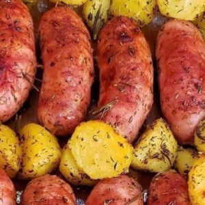 imagem do produto Linguiça Toscana  assada c/ batata 