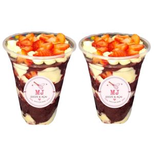 imagem do produto 2 Açaí + Creme de leite Ninho e morango