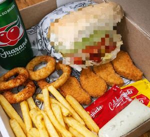 imagem do produto Caixa Solteiro com Acompanhamentos e Guaraná Lata