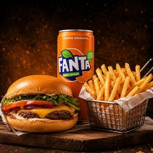 imagem do produto 1 Salad Dk + Fritas + Fanta Laranja Lata