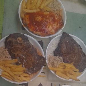 imagem do produto Bife a milanesa com fritas rs14.99 🍟 