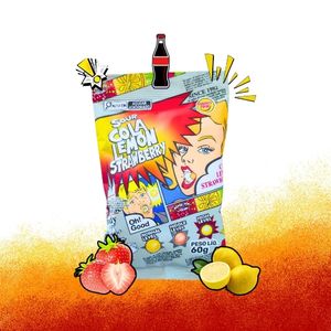 imagem do produto Bala Azeda Cola Limão Morango