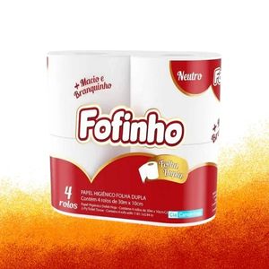 imagem do produto Papel Higiênico Fofinho 4 rolos 