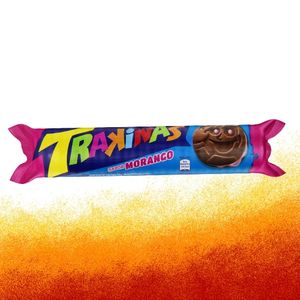 imagem do produto Bolacha Recheado Trakinas Morango 