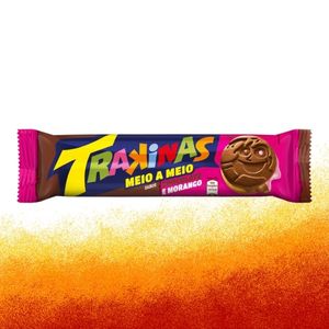 imagem do produto Biscoito Recheado Trakinas Meio a Meio