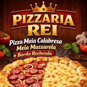 imagem do produto Pizza Meio Calabresa Meio Mussarela + Borda Recheada 