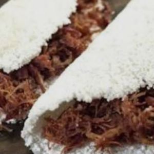 imagem do produto tapioca recheada com carne de sol 😋