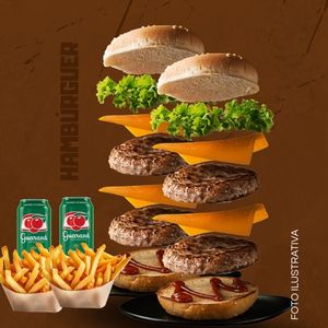 imagem do produto Combo Barões Burger Duplo