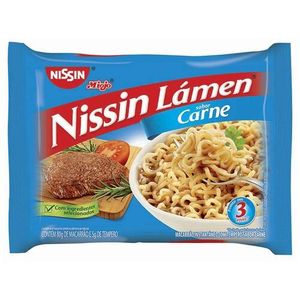 imagem do produto Macarrão Instantâneo Nissin Lámen Miojo Carne Embalagem 85g