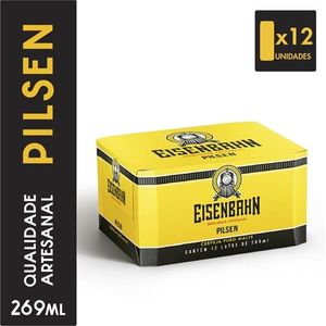 imagem do produto Cerveja Eisenbahn Pilsen 269ml com 12un