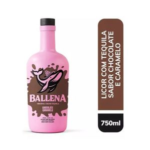 imagem do produto Licor Com Tequila Chocolate E Caramelo Ballena 750ml