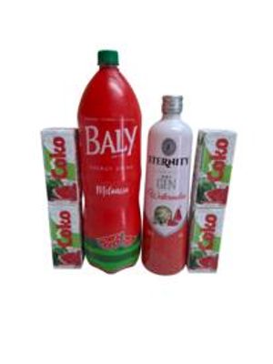 imagem do produto Combo Energertico 01 X Bally Melancia + 01 X Gin Eternity Melancia + 04 X Gelo de Melancia