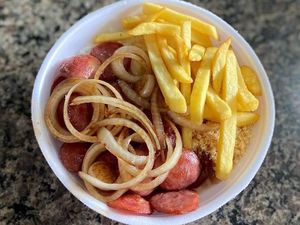 imagem do produto Calabresa Acebolada C/ Fritas (