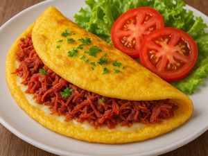 imagem do produto Roma omelete com carne de sol, queijo e salada