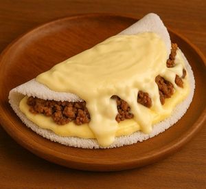 imagem do produto Tapioca com Carne Moída, Catupiry e Queijo