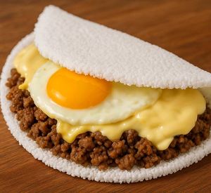 imagem do produto Tapioca com Carne Moída, Catupiry, Queijo e Ovo