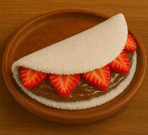 imagem do produto Tapioca com Morango e Nutella