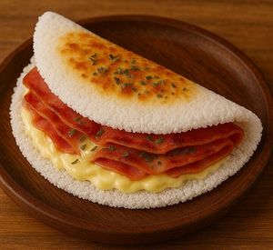 imagem do produto Tapioca com Queijo, Presunto e Orégano