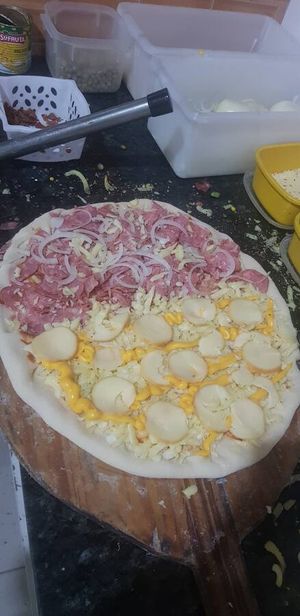 imagem do produto 1/2 calabresa 1/2 branca de neve+maionese