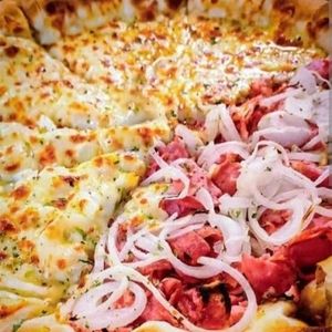 imagem do produto Portuguesa 1\2 calabresa + borda de Catupiry