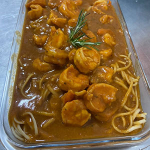 imagem do produto FILÉ DE CAMARÃO AO MOLHO DE TOMATES ( SERVE 2 PESSOAS) 