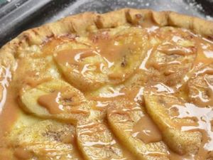 imagem do produto Pizza Massa de Fermentação Natural| Banana com doce de leite | 30cm | 6 Fatias