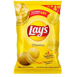 imagem do produto BATATA LAYS CLASSICA 35G