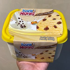 imagem do produto Sorv. creme c/passas doce mania 2lt