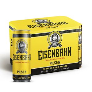 imagem do produto Cerveja Eisenbahn Pilsen Lata 350ml  Pack 12 Unidades