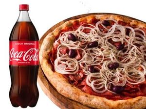 imagem do produto Pizza Calabresa do Chef Grande 35cm  8 Fatias + Coca-Cola 1l Grátis!