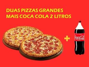 imagem do produto Combo Familia - 2 Pizzas Grandes Grande 35cm  8 Fatias + Cola - Cola 2l Grátis!