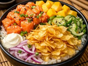 imagem do produto Poke Indivídual - Salmão em Cubos aprox. 400 Gramas