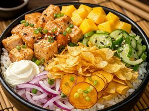 imagem do produto Poke Individual - Frango refogado aprox. 400 Gramas