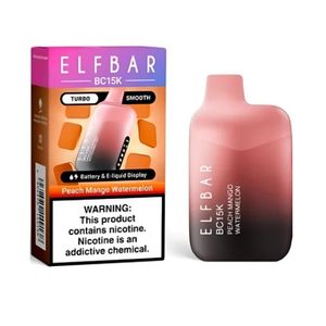 imagem do produto ELFBAR BC15K Turbo PEACH MANGO WATERMELON 