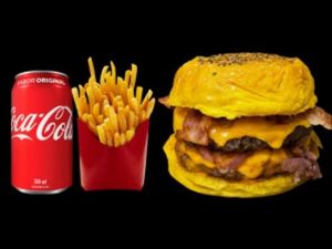 imagem do produto Hambúrguer Sunny Duplo Sol + Batata Frita + Coca cola