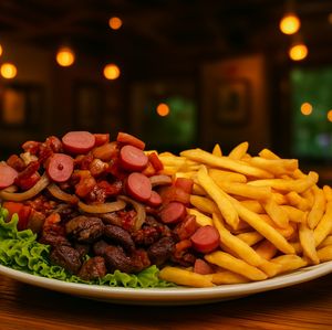 imagem do produto Filé C/ Fritas, Bacon e Calabresa