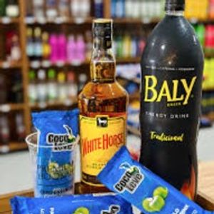 imagem do produto White Horse + Bally 2L + 5 Gelos de Sabor