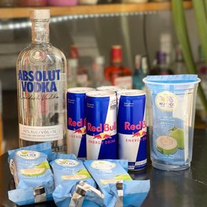 imagem do produto Absolut 1L + 4 Red Bull + 4 Gelo de Coco